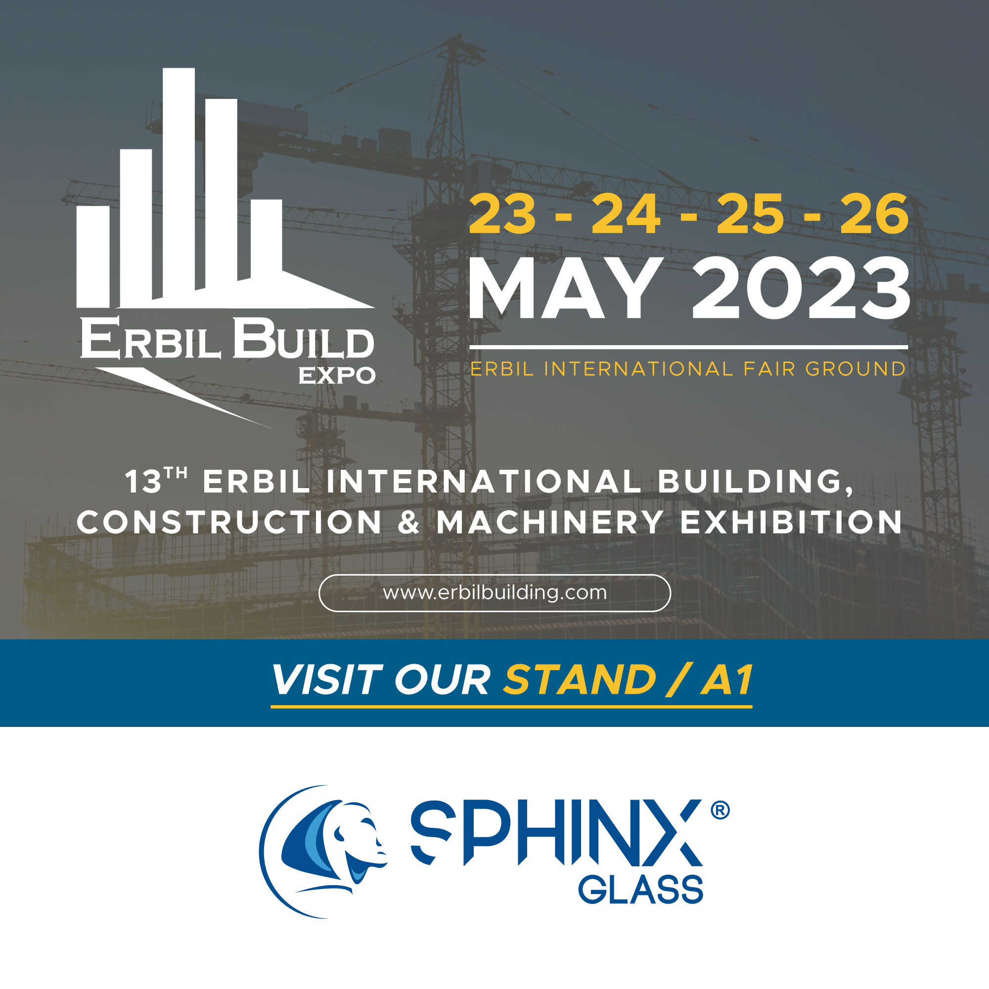 You are currently viewing Sphinx glass participated in Erbil Build Expo 2023